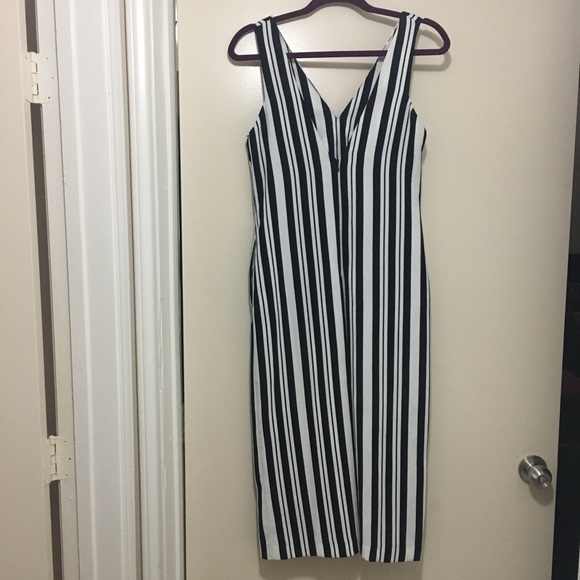 NWT Forever 21 Striped Culotte Jumpsuit - Picture 6 of 6